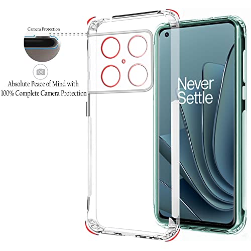 Image of TheGiftKart Best Camera Protection Back Cover Case for OnePlus 10 Pro 5G | Ultra Clear Soft Case | Inbuilt Dust Plug & Anti-Slip Grip | Protective Back Case Cover for OnePlus 10 Pro (Transparent)