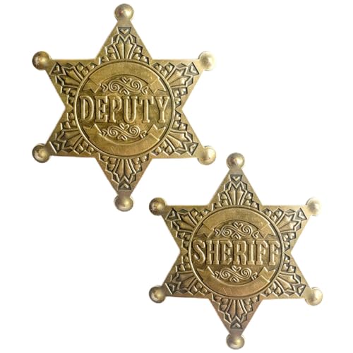 Badge de shérif adjoint de police pour décoration de fête occidentale