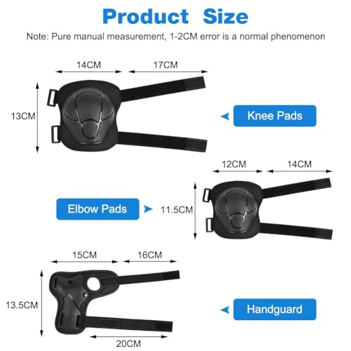 Flintronic Fahrradhelm und Knieschoner Kinder 7 in 1 Set, Fahrradhelm für Kinder, Verstellbarer Protektorenset Kinder für Fahrrad Skateboard Roller Skating Scooter BMX für 2-13 Jahre