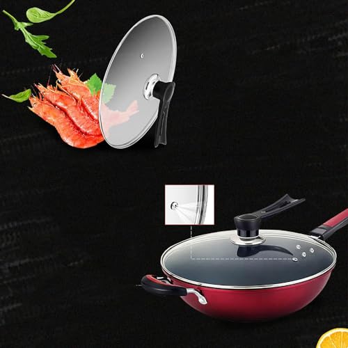 Wok de Hierro Fundido con Tapa de Vidrio Templado 34cm miniatura 4