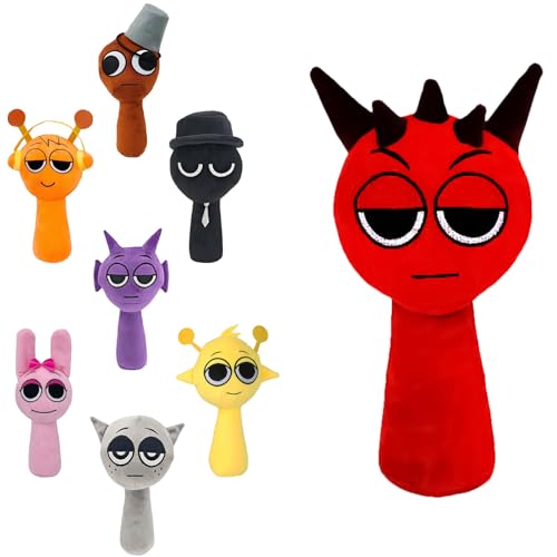 Ayizhiniu Sprunki Peluches, Lindo Anime Sprunki Plush Toys, Interesante Sprunki Muñecos, Personajes Dibujos Animados Sprunki Juguetes Figuras, Adecuado Enviar a Regalos para Niños (Rojo) Ayizhiniu Sprunki Peluches, Lindo Anime Sprunki Plush Toys, Interesante Sprunki Muñecos, Personajes Dibujos Animados Sprunki Juguetes Figuras, Adecuado Enviar a Regalos para Niños (Rojo)