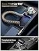 60W USB C Car Charger Fast Charge PD& QC3.0 with 5ft 30W Type C Coiled Cable, Car Phone Charger Adapter for iPhone 16/15 Pro Max Plus, Samsung Galaxy S24/S23/S22, Pixel/Moto/LG/Android, iPad Pro