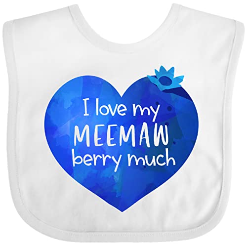 inktastic I Love My Meemaw Berry Much Baby Bib