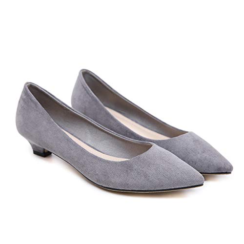 Women's Dress Pump Kitten Heel Pointed Toe Slip On Shoes Bridal Wedding Party Fashion Work Low Heel Pumps2