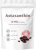 Premium Astaxanthin, Antioxidative Unterstützung für Augen- & Hautgesundheit, Kreislaufunterstützung, Nicht Gentechnisch Verändert, Glutenfrei
