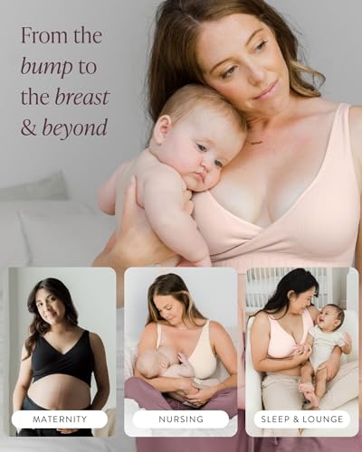 Kindred Bravely Sublime Adjustable Crossover Nursing Bra for Breastfeeding | Wireless Maternity4