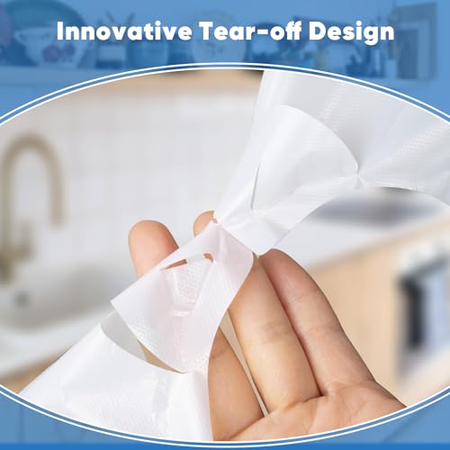 SideriLumi Plastic Bags, (11.5”x 6.5" x 21”)(200Pack) White Plastic Shopping Bags with Handles for Small Business Grocery T Shirt Bag Reusable and Disposable, in Bulk - Thumbnail 6