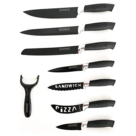 ROYALTY-LINE Küchenmesserset, 7 teilig, inkl Sparschäler Cover