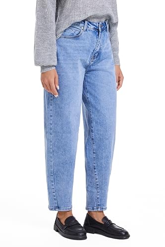 Barrel Jeans for Women High Waisted Wide Leg Stretchy Women's Jeans Baggy Relax Fit Trendy Denim4