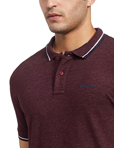 Image of Pepe Mens Slub Polo T-Shirt