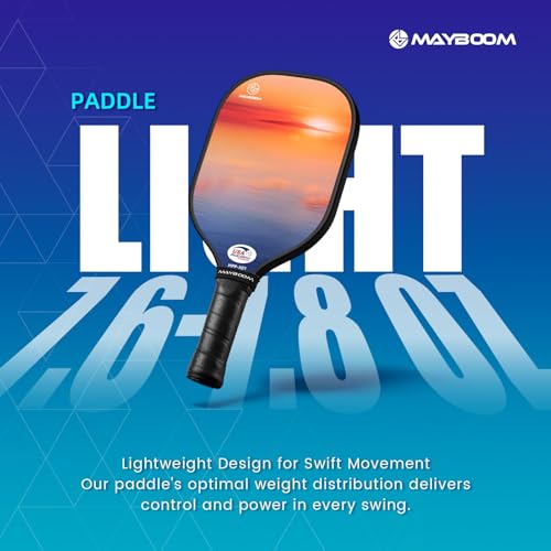 image for MayBoom Pickleball Paddles, USAPA Approved Fiberglass Pickleball Set, 
