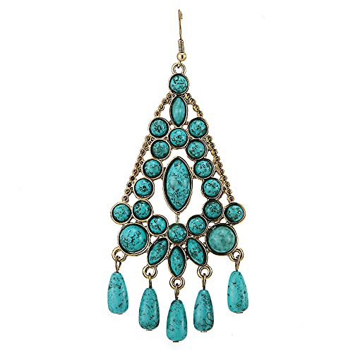 Boemo Palazzo Statement Orecchini Colorati Strass