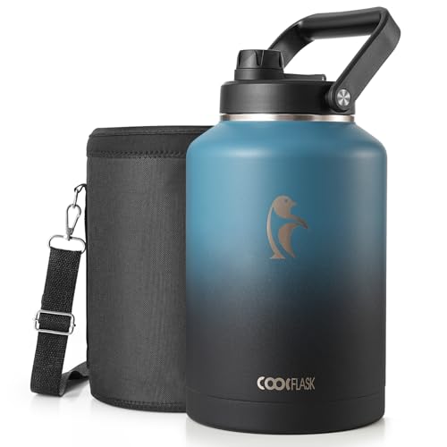 Image of Coolflask Titan 1.5 Gallon Water Bottle Insulated with Large Spout Lid
