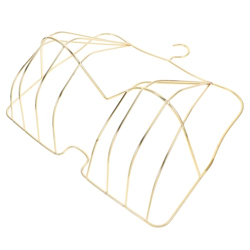 CHILDWEET Metal Bra Rack Dress Form Mannequin Display Stand Mannequin Body Forms Hanger for Retail Store Hanging Mannequin Clothing Display Rack Hangers Bra Mannequin for Retail Golden Iron
