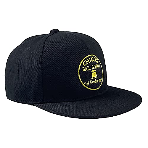 giftwell Bad News Bears Chico's Bail Bonds Let Freedom Embroidered Adjustable Sports Outdoors Baseball Cap Hip Hop Rap Snapback Hat Black Yellow