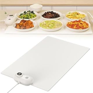 Portable Electric Food Warming Mat, Foldable Roll-Up Warming Tray with Adjustable Temperature & Timer, Perfect for Buffets, Restaurants, Family Gatherings & Parties (62x38CM)