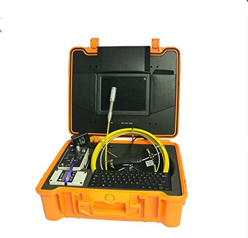 Gowe Professionelle Unterwasser Kamera Rohr Prüfung Maschinen mit Meter Zähler und 20 m Zugstange Kabel Waschschalen Sensor Größe: 1/10,2 cm;