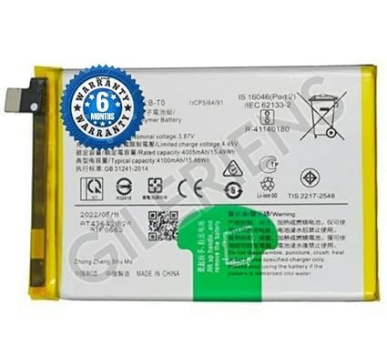 Image of Original B-T0 Battery for vivo Y76 5G,V2124, Y76s Battery with 6 Month Warranty**** (B-T0)
