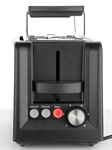 Grossag TA33.07 Automatik TA 33.07 Toaster, Plastik, schwarz/Edelstahl – Bild 3