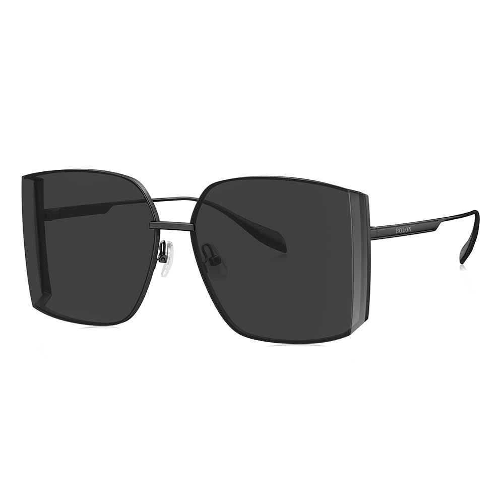 BOLON Women Cool Oversized Wrap-around Trendy Sunglasses, Exclusive Eyewear Brand of EssilorLuxottica