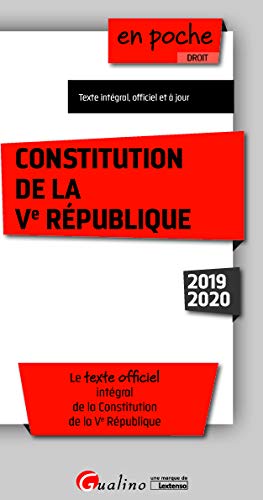 Télécharger Constitution de la Ve République livre En ligne