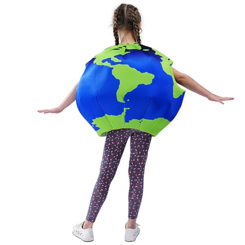 Disfraz Globo Terráqueo para Niños Azul y Verde miniatura 6