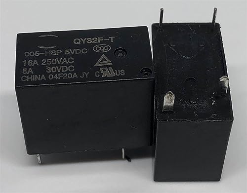 Relé QY32F-T 005-HSP 5VDC interruptor de potencia 16A y 4 pines