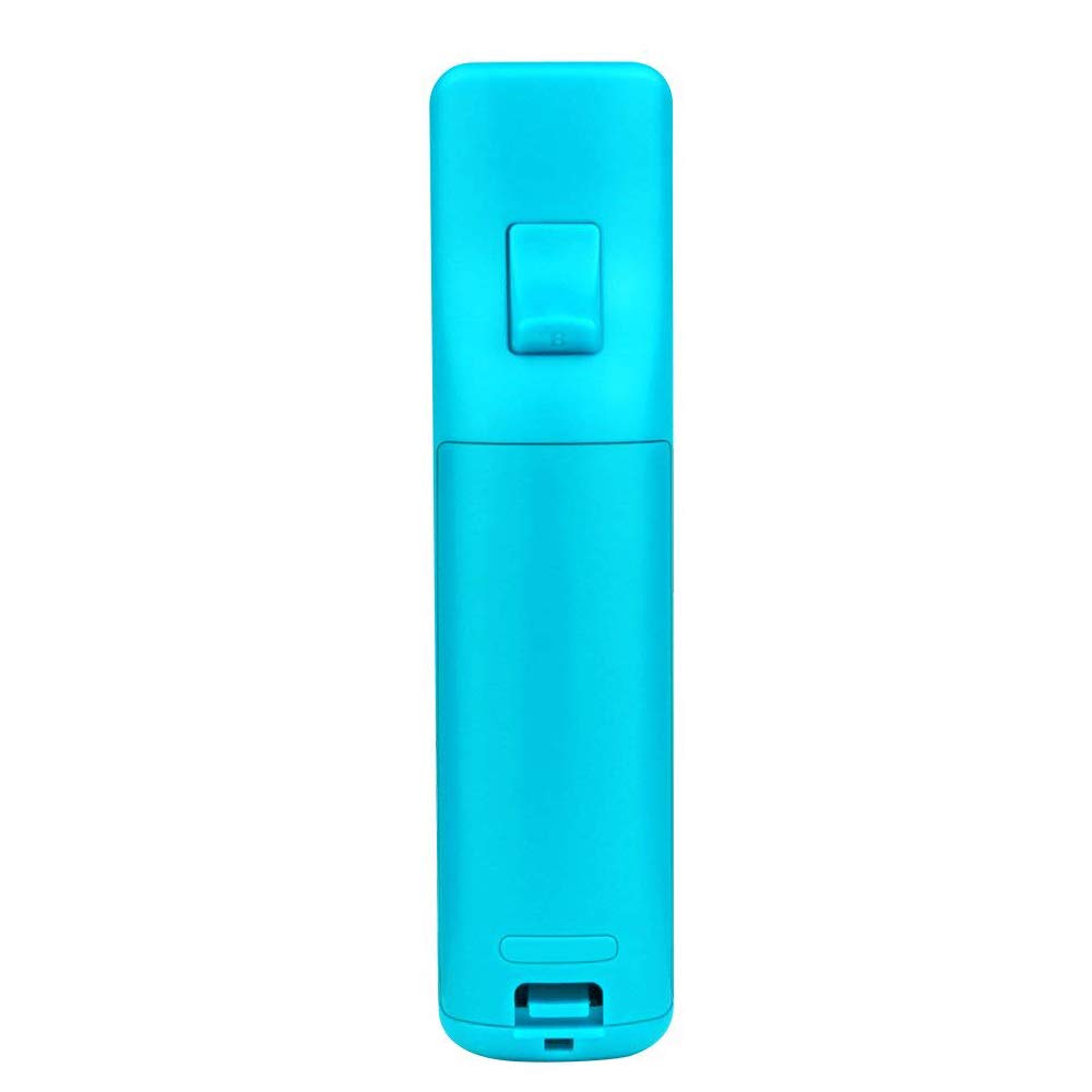 YiYunTE Télécommande Motion Plus 2 en 1 pour Wii et Wii U avec Nunchuk - Étui en Silicone et Bracelet Inclus - Bleu Clair