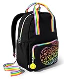 Sugar & Jade,Teen Back to School, Full Size, Fashion Backpack,BLACK,One Size