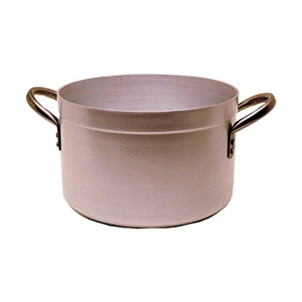 Genware NEV-705-24 Stew Pan And Lid, 24 cm, 7 L