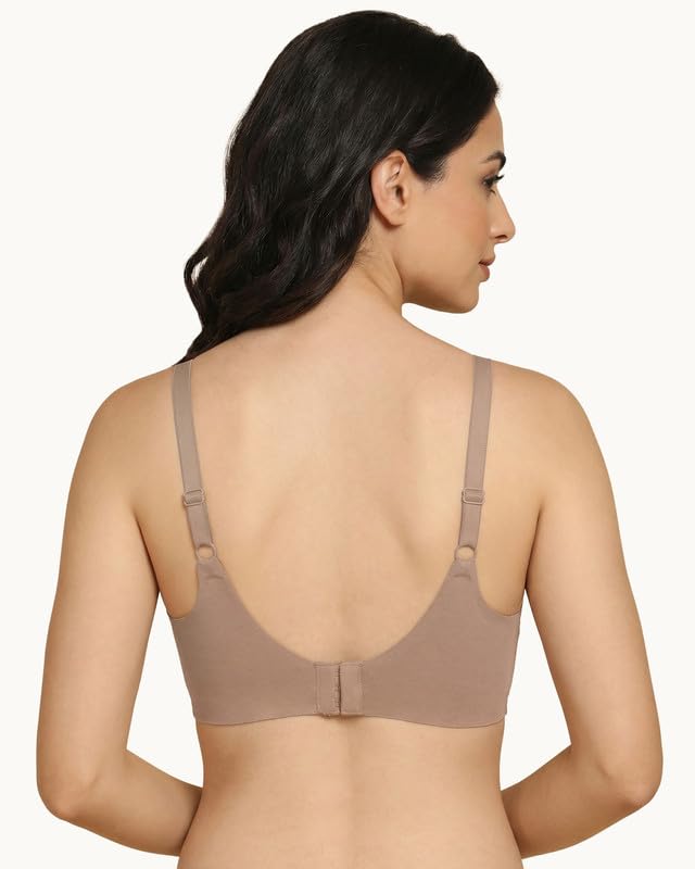 Image of Tweens Cotton Padded Bonded Bra for Women | Full Coverage Wire-Free Bra | Seamless No-Dig Comfort | Breathable Cotton | Elastic-Free Bottom Band & Side Wings | Pack of 1|