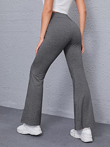 Women Slim Fit Casual Solid Flare Leg Pants2