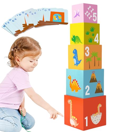 Jeu de tri par couleurs et blocs en bois pour voyage, maison et bureau