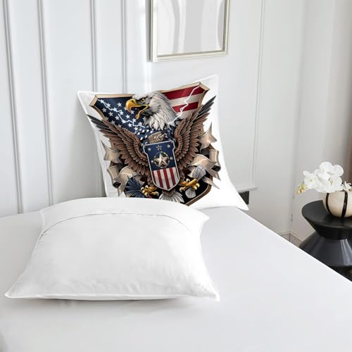 Parure de lit 140x190 blanc avec housse de couette imprimé aigle - 4