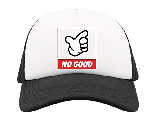Gorra de Camionero No Good Track Racing JDM con Gráfico de Mano y Media Malla Transpirable