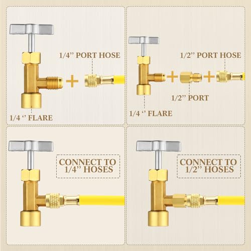 Kit Adaptadores R134a a R1234yf para Aire Acondicionado de Auto miniatura 4