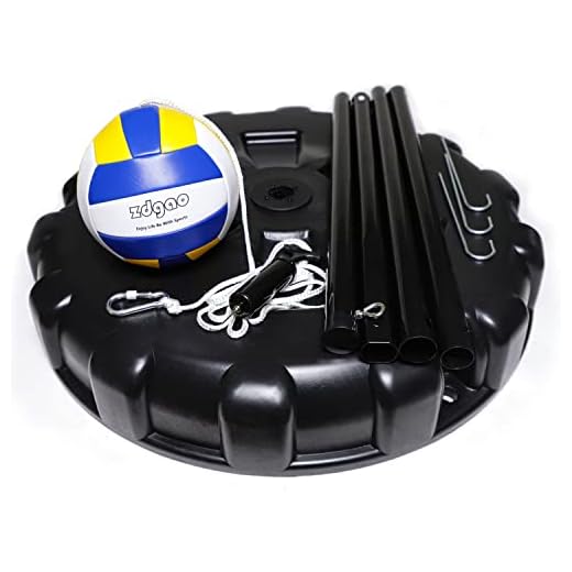 Classic Tetherball Set for Outdoor Backyard – Portable Tetherball, Rope, Cord and Stakes, Easy Assembly for Kids and Adults
