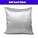 Pack of 4 Silver Sequin Pillow Covers, Shiny and Luxury Decorative Throw Pillow Cases Metal Cushion Covers for Couch Bed Sofa Christmas Day,18