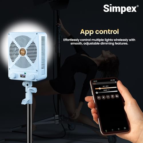 Image of SIMPEX SCL 500W Dual Colour Continuous LED Light with Bowens Mount 2700-6500 Color Temperature, 95 CRI and a Unique Design Fixture Commonly Used in Photography, Videography and Studio Productions