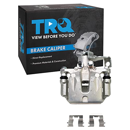 Image of TRQ Rear Left Brake Caliper w /Bracket Drivers Side | For 2013-2017 Hyundai Elantra GT 2012-2016 Veloster 2014-2018 Kia Forte 2014-2016 Forte Koup Forte5