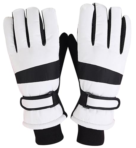 Vikodah Women Men Winter Warm Mittens Water-proof Gloves Windproof Sherpa Fleece Lined Screen-touching S/M