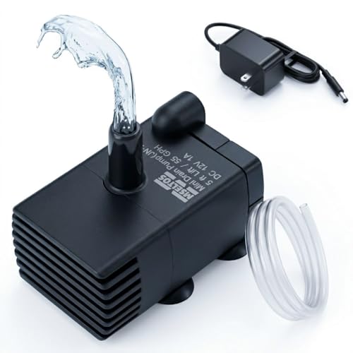 Automatic Small Sump Pump with Water Sensor, 5 FT Lift 55 GPH 115V/230V Mini Condensate Pump with Float Switch, Water Removal for Dehumidifier, Air Conditioner, Ice Maker, Basement, Auto On Off
