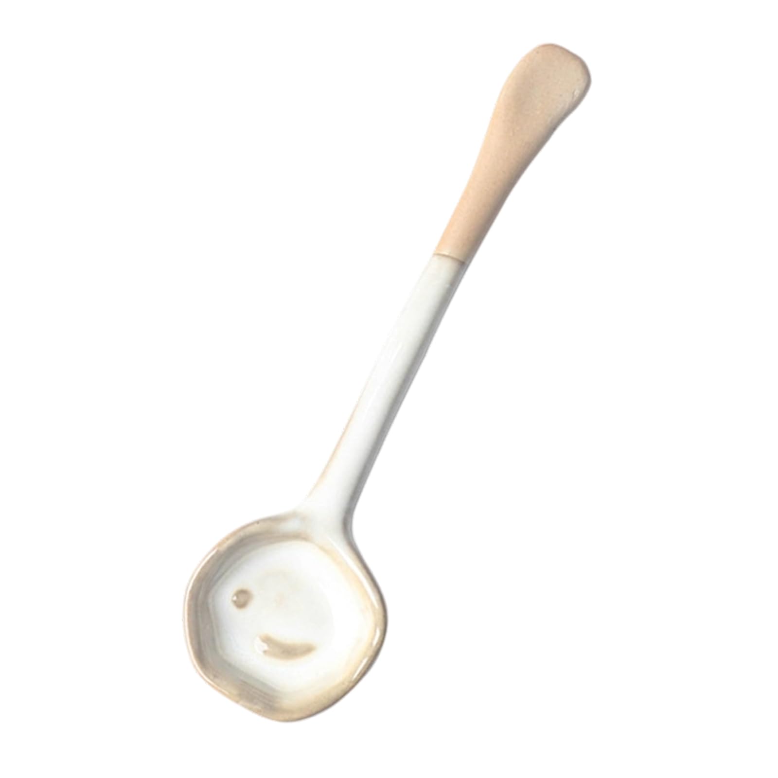 our fave Ceramic Soup Spoon with Slanted Bowl and Comfortable Handle Multipurpose Kitchen Spoon for Easy Serving Strong Ceramic