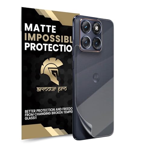 Image of ArmourPro Matte Back Screen Protector for Motoroal Edge 70 Fusion, Premium Ultra Thin TPU Back Membrane Guard, Anti-Glare, Bubble-Free, Edge to Edge Coverage, Fingerprint Friendly | 1 Pack