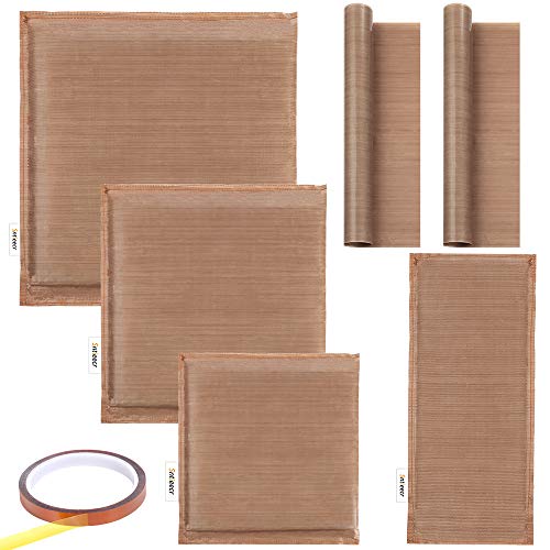 Sntieecr 7 Pack Heat Press Pillow Bundle with 4 Sizes Heat Pressing Transfer Pillow, 2 Pieces Heat Press Transfer Sheet and 1 Roll Tape for Heat Press Shirts and Screen Print