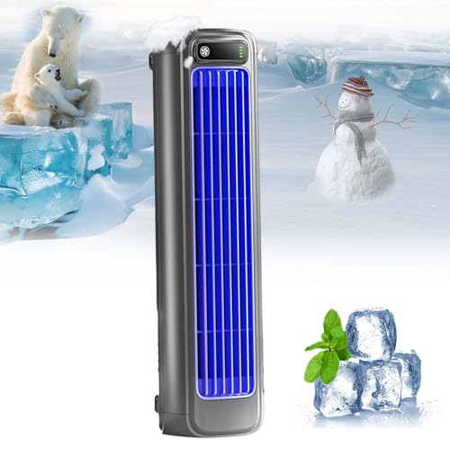 Brizac - Aire acondicionado Brizaac, refrigeración Briza AC, Brizac Cooling Ace, disfruta de un enfriamiento rápido, natural y saludable, ventilador portátil silencioso con 3 velocidades
