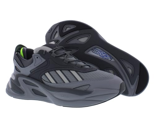 Image of adidas Ozmorph Men Shoes Size 10.5, Color: Grey /Grey Two /Lucid Lemon-Grey