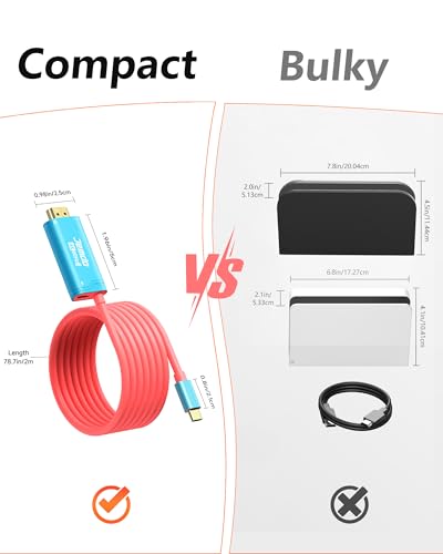 Switch 2 Dock juego al cargar sin retrasos adaptador HDMI 2.0 4K de 100W PD 3