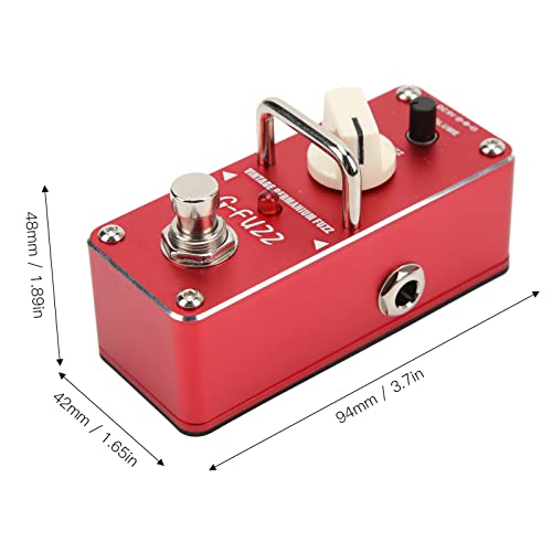 Fupei Pédales d’effets, True Bypass Portable G Fuzz Contrôle du Volume 9V DC Pédale d’effet de Guitare Rouge pour… - Les Beatles, Paul McCartney, John Lennon, RIngo Starr, George Harrison Fupei Pédales d'effets, True Bypass Portable G Fuzz Contrôle du Volume 9V DC Pédale d'effet de Guitare Rouge pour… – Image 8
