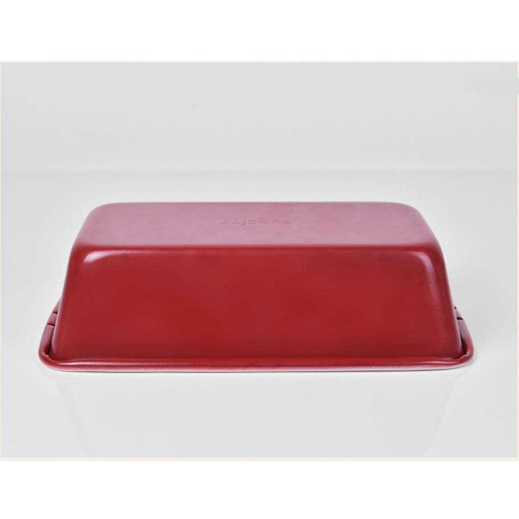 JJJ GCX- Molde para pasteles Molde para hornear Molde antiadherente para hornear Pan Rectangular chino Rojo 2 libras Horno Utensilios para hornear Hogar